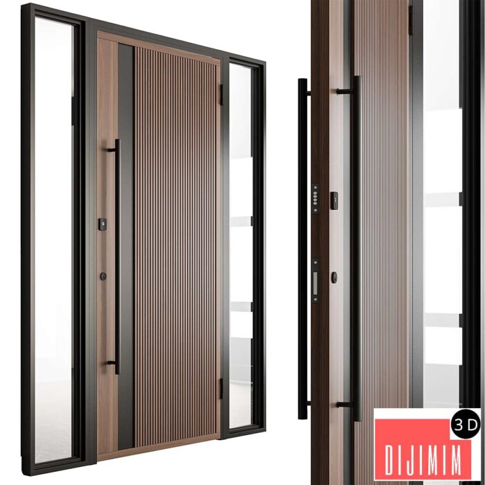 Wooden Front Door - Set 100 - Görsel 1