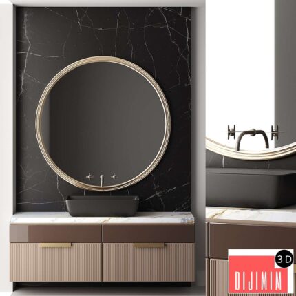 Bathroom furniture set 004
