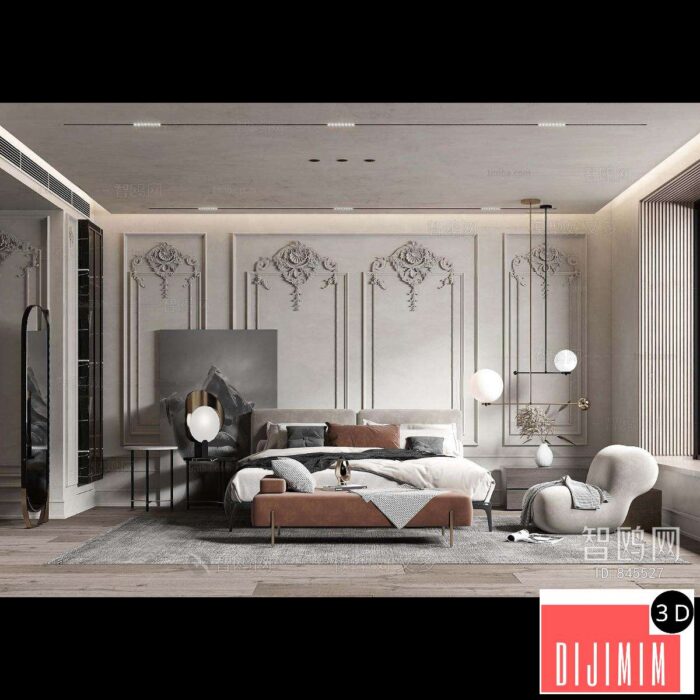 American Style Bedroom ID:467996793 - Görsel 1