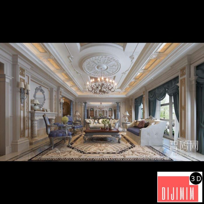 European Style French Style A Living Room ID:488272981 - Görsel 1