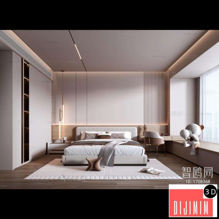 Modern Bedroom ID:339063887 - Görsel 1