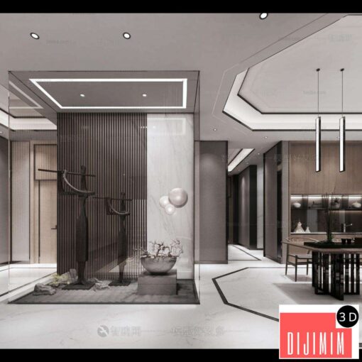 New Chinese Style Hallway ID:909702726