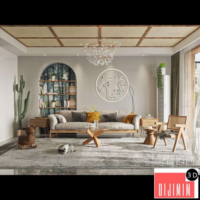Nordic Style A Living Room ID:408586031 - Görsel 1
