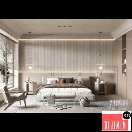 Wabi-sabi Style Bedroom ID:246175058