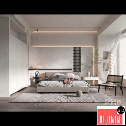 Wabi-sabi Style Bedroom ID:265815979