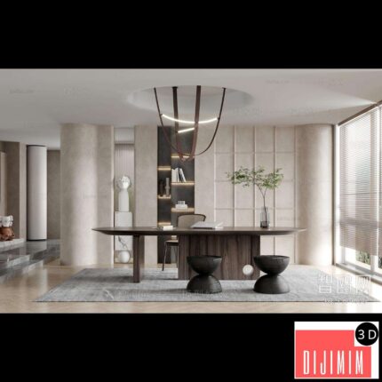 Wabi-sabi Style Study Space ID:932795051