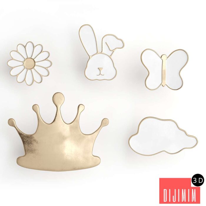 Furniture handles for nursery pullcast - Görsel 1