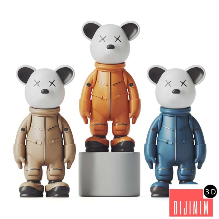 astronaut bear - Görsel 1