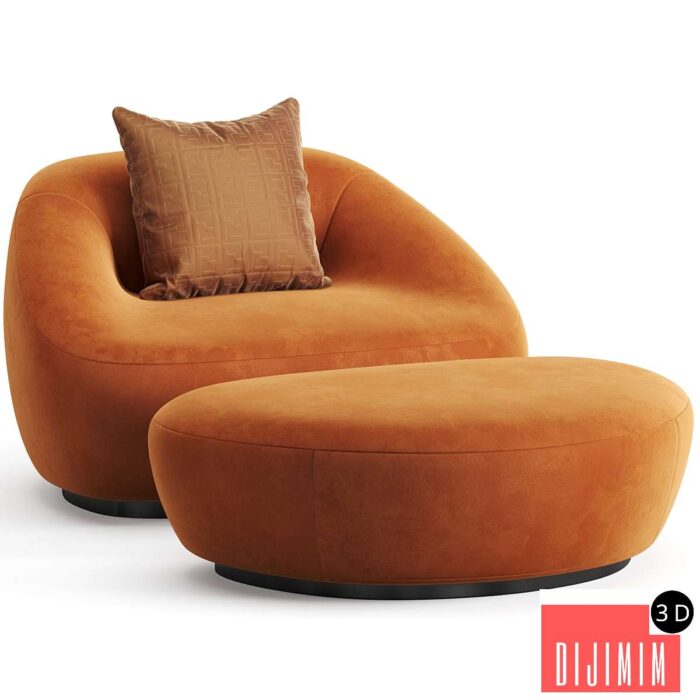 Fendi Casa Sandia Armchair - Görsel 1