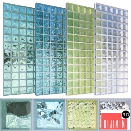 Glass block set 01