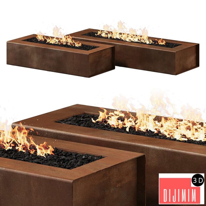 Robata Corten Firepit by Paloform - Görsel 1