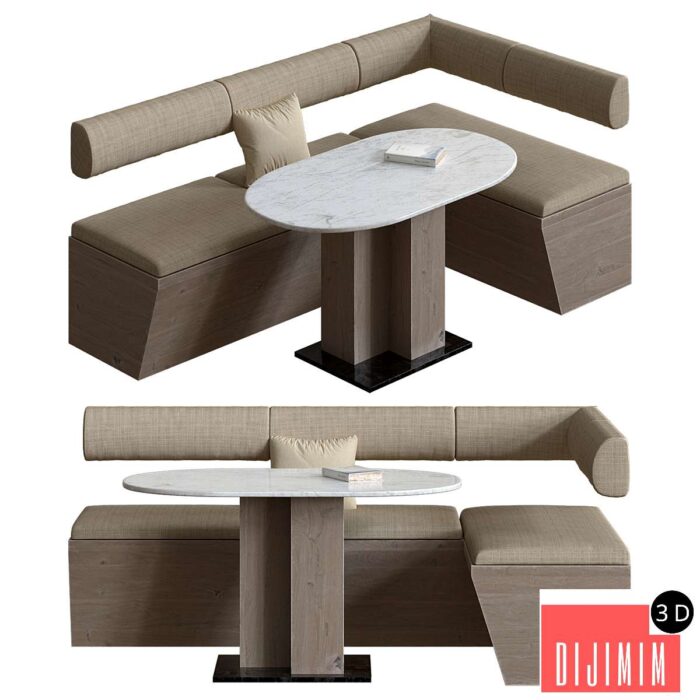 Corner sofa for the kitchen - Görsel 1