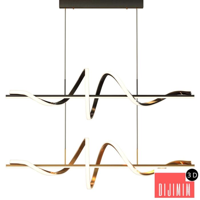 Woma Spiral strip Pendant Light - Görsel 1