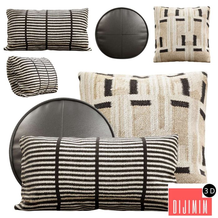 CB2 Throw Pillows Set - Görsel 1