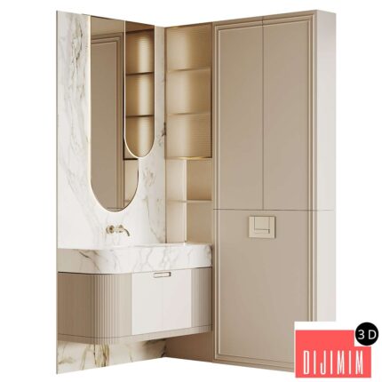 Bathroom furniture beige