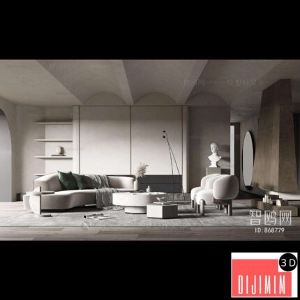 Modern A Living Room ID:283275179