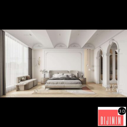 Modern French Style Bedroom ID:182224997