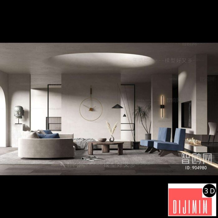 Wabi-sabi Style A Living Room ID:323503691 - Görsel 1
