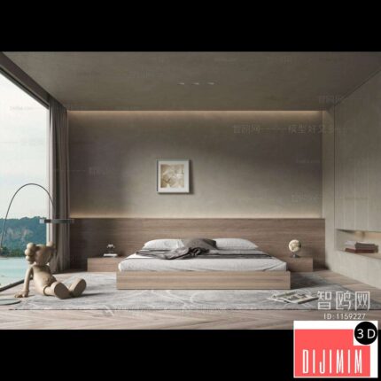 Wabi-sabi Style Bedroom ID:447156914