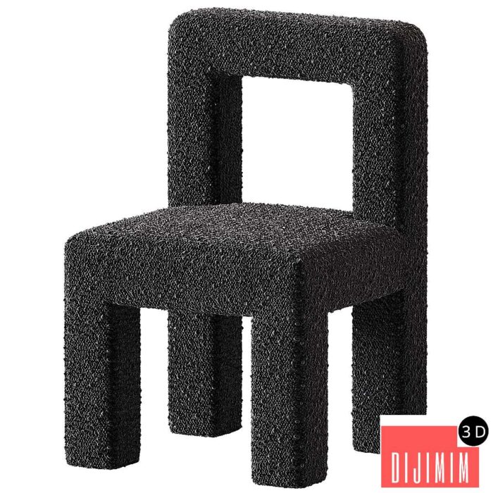 Burke Decor Hazel Boucle Dining Chair - Görsel 1
