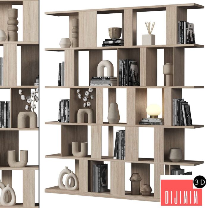 Cabinet with shelves 064 - Görsel 1