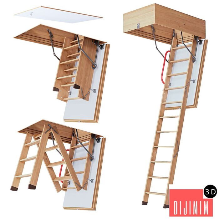 Attic stairs Docke - Görsel 1