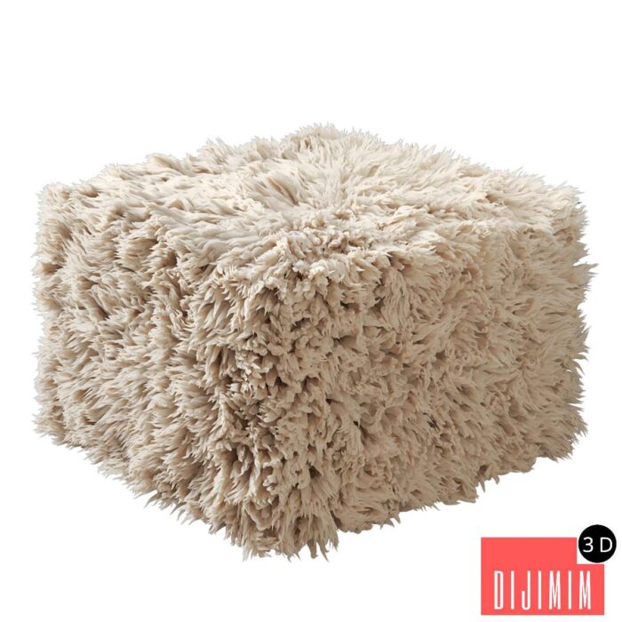 Wool pouf, Carito - Görsel 1