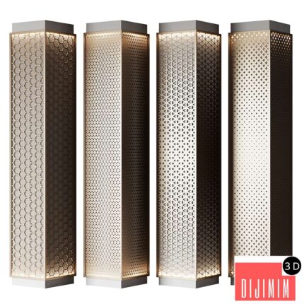 Metal columns with perforation No. 4
