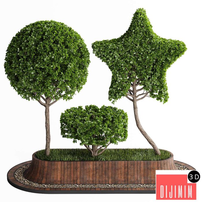 Topiary Trees 001 - Görsel 1