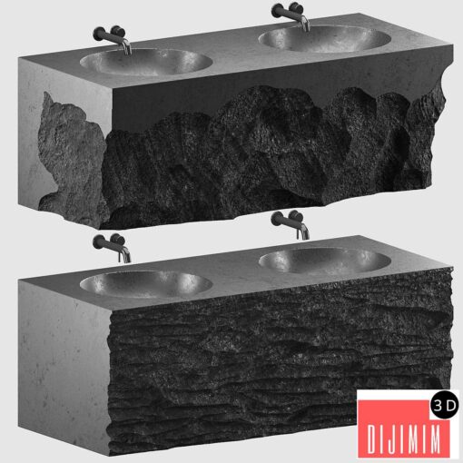 stone wash basin set4