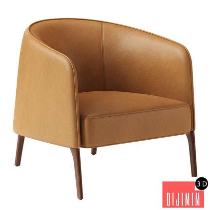 JACKIE Leather armchair