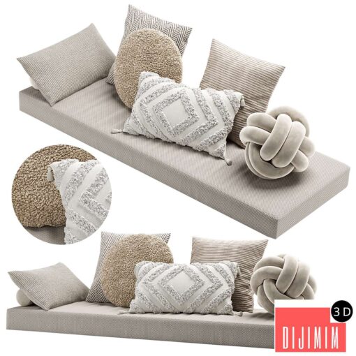 Set of decorative pillows