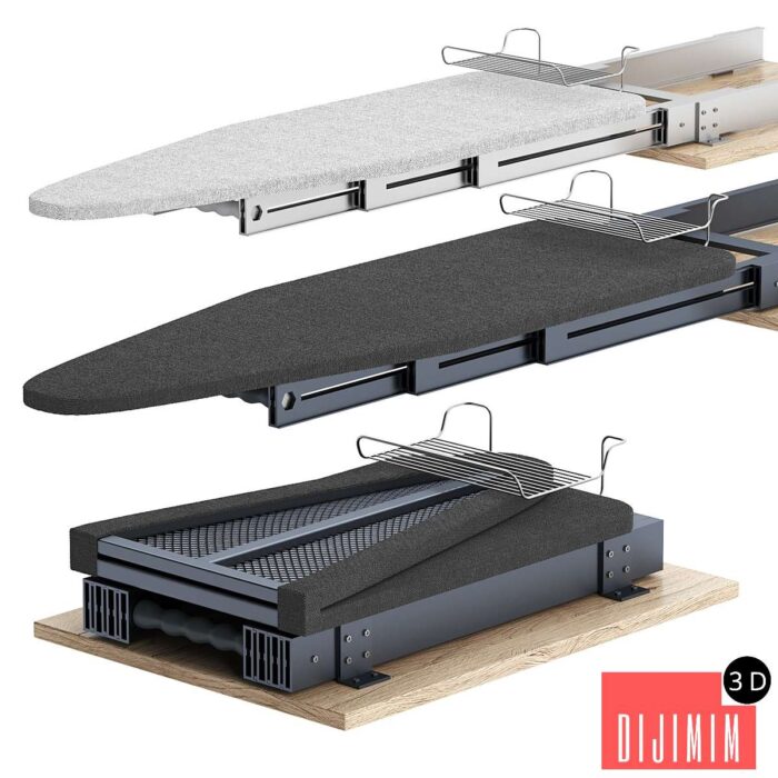 Starax retractable built-in ironing board - Görsel 1