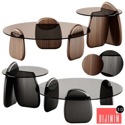 Shark Coffee Tables set by Roche Bobois