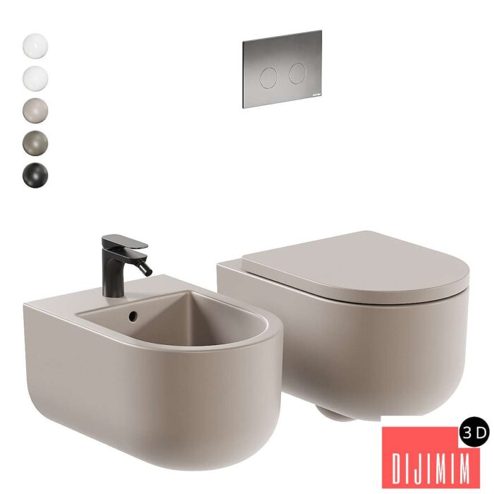 Gruppo Geromin Stino Wall-Hung WC - Görsel 1
