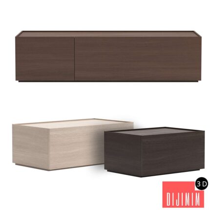 Bedside table Minimalista from Palo Nero