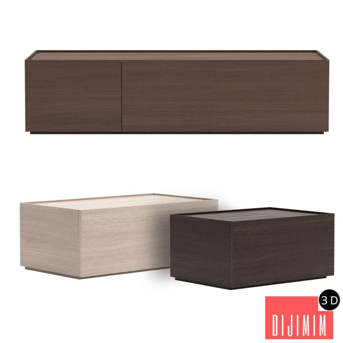 Bedside table Minimalista from Palo Nero - Görsel 1
