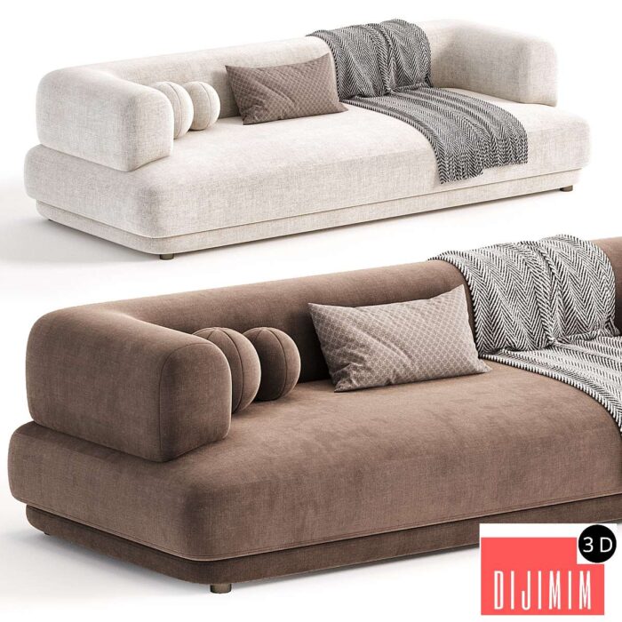 Zanotta BUMPER Fabric Sofa - Görsel 1