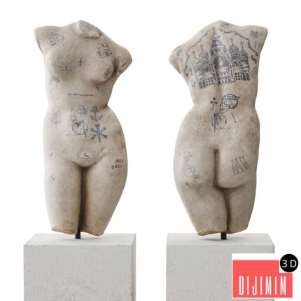 Venus tattoo torso sculpture