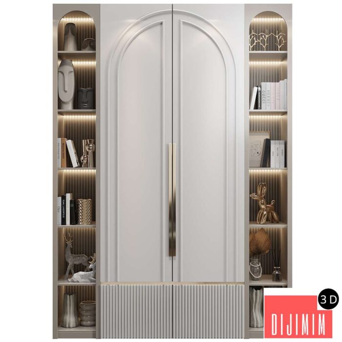 Neoclassical wardrobe 04 - Görsel 1