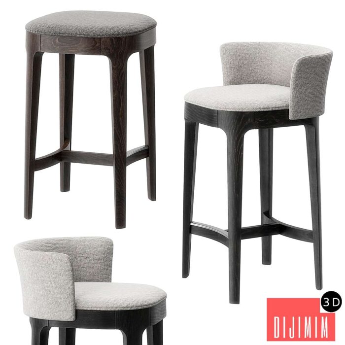 Devon barstool by Molteni - Görsel 1