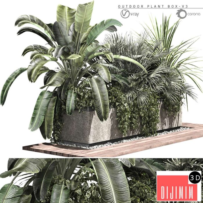 OUTDOOR PLANT BOX-V3 - Görsel 1