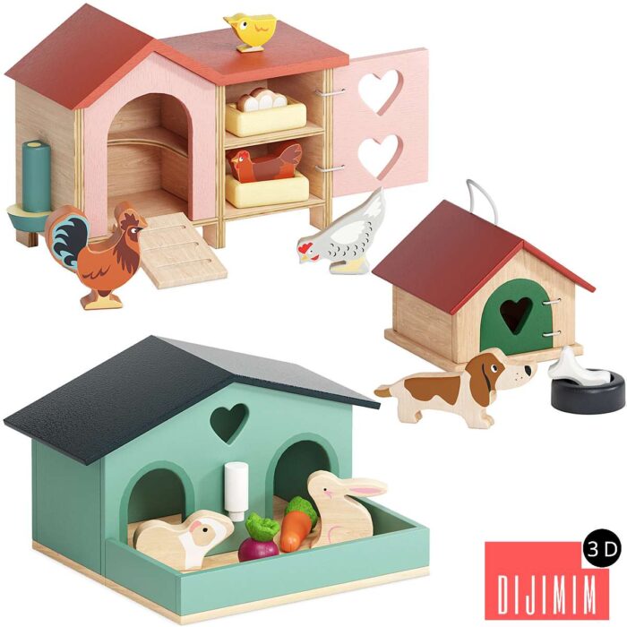 Tender Leaf Animal Toys Set - Görsel 1