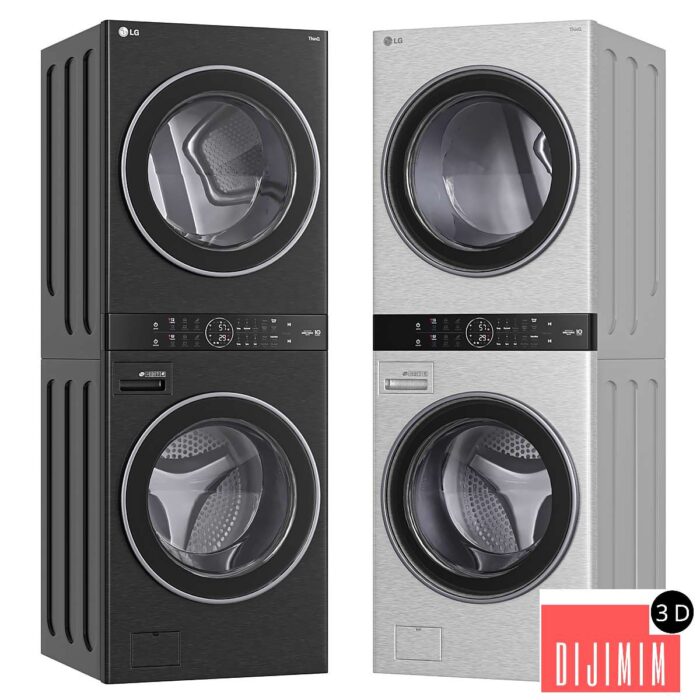 LG WashTower - Washer Dryer - WWT-1710B - Görsel 1