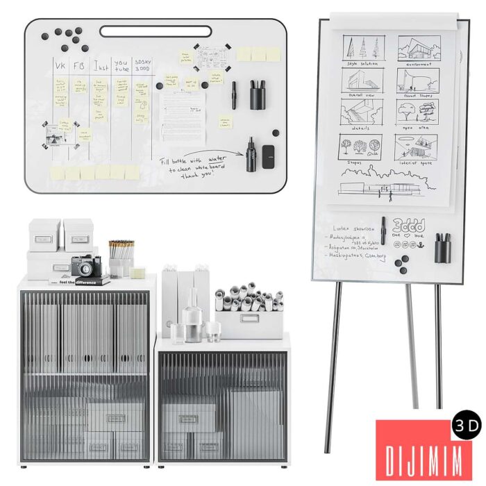 Lintex ONE Whiteboards Flipchart Lintex NOTE Whiteboards - Görsel 1