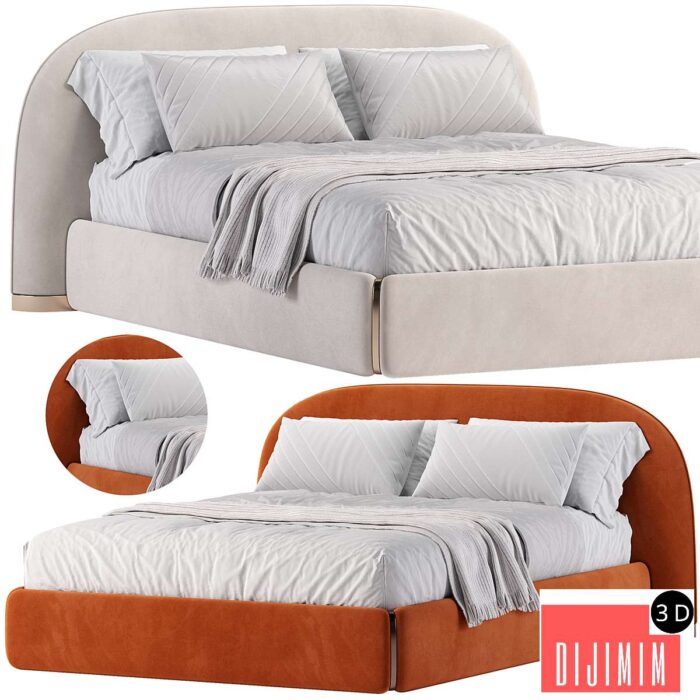 TOLEDO Bed by Black Tie - Görsel 1