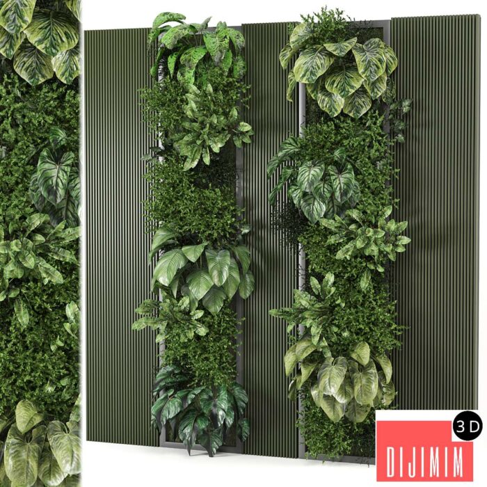 indoor wall vertical garden - Set 953 - Görsel 1