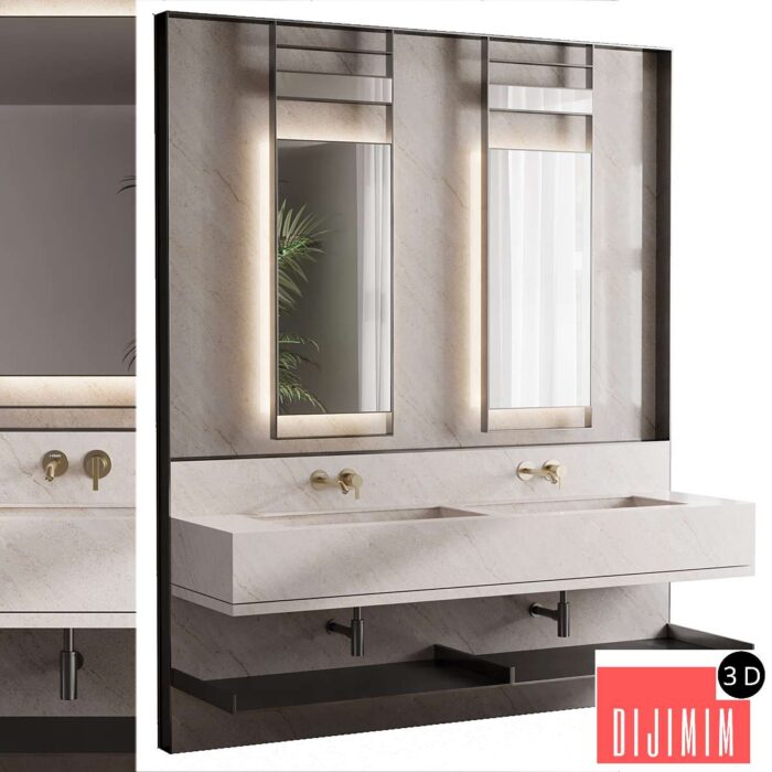 Bathroom furniture by inbani faucet set 62 - Görsel 1