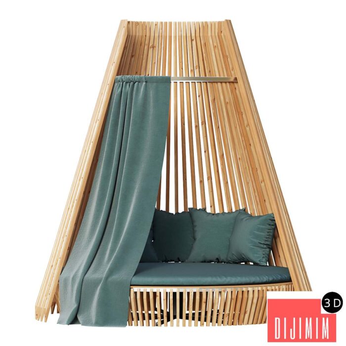 Round lounge chair Hut Full Set/Ethimo - Görsel 1