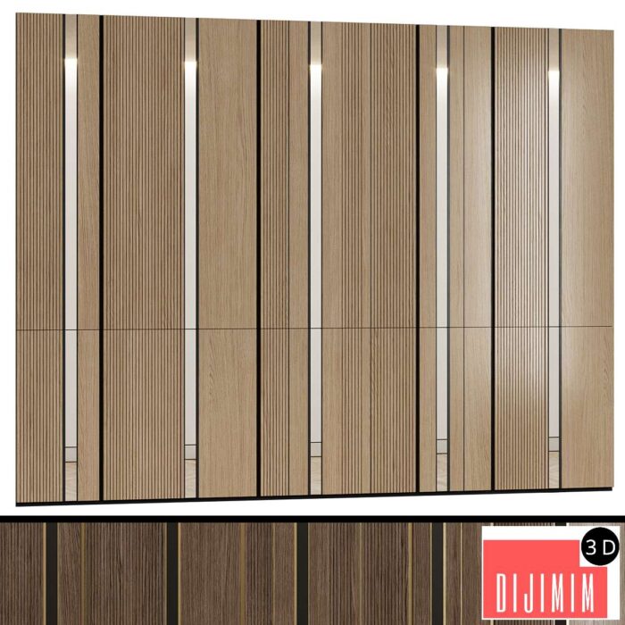 Modular wall panels in a modern minimalist style 5 - Görsel 1